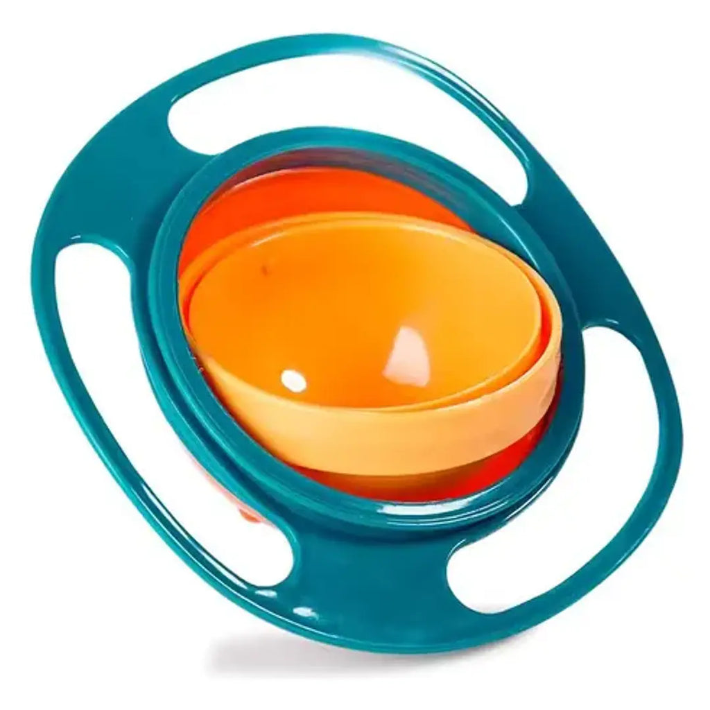 Plato bowl antiderrame 360° para bebé, gira sin derramar comida