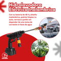 Hidrolavadora eléctrica inalámbrica para lavar auto y moto sin manguera