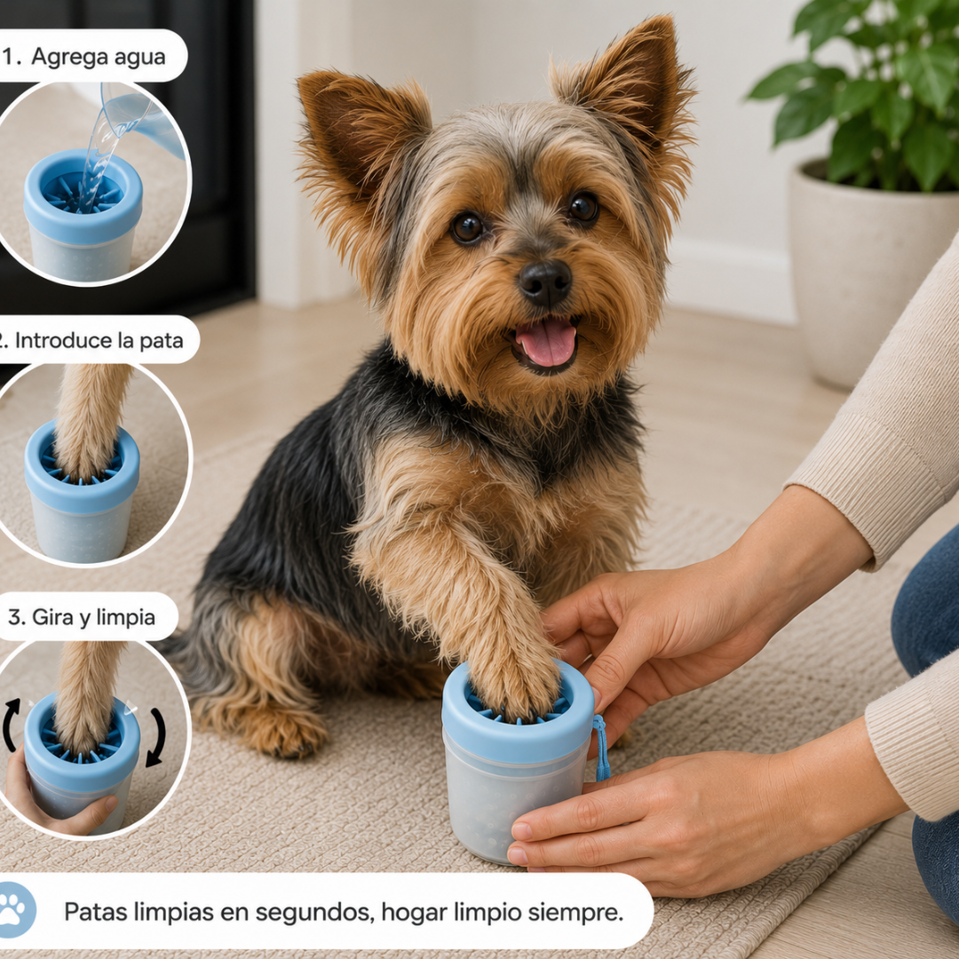 LIMPIADOR DE PATAS PARA PERROS
